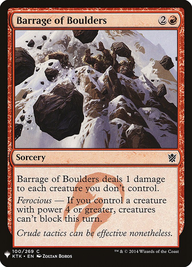 Barrage of Boulders [Mystery Booster] | Local Legends