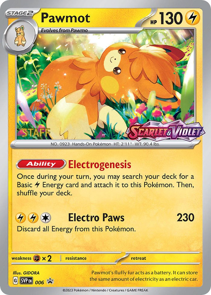 Pawmot (006) [Staff] [Scarlet & Violet 151] | Local Legends