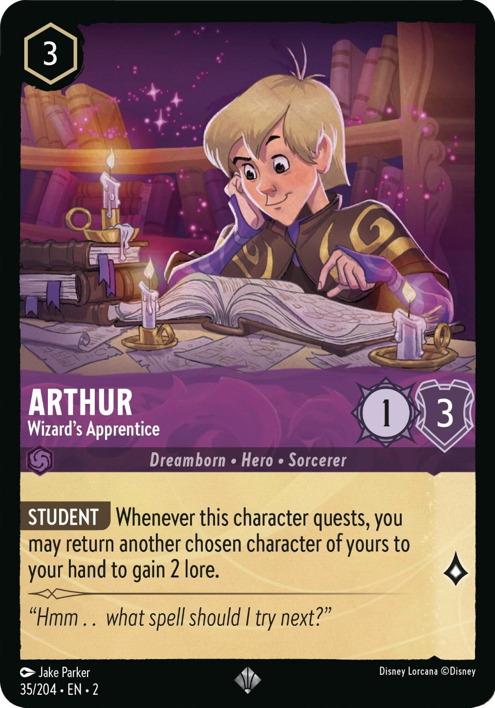 Arthur - Wizard's Apprentice (35/204) [Rise of the Floodborn] | Local Legends