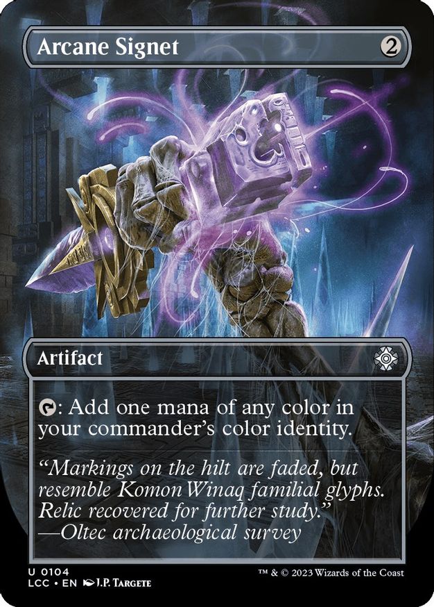 Arcane Signet (Borderless) [The Lost Caverns of Ixalan Commander] | Local Legends