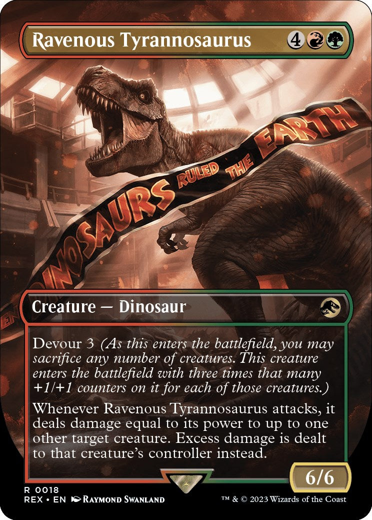 Ravenous Tyrannosaurus (Borderless) [Jurassic World Collection] | Local Legends