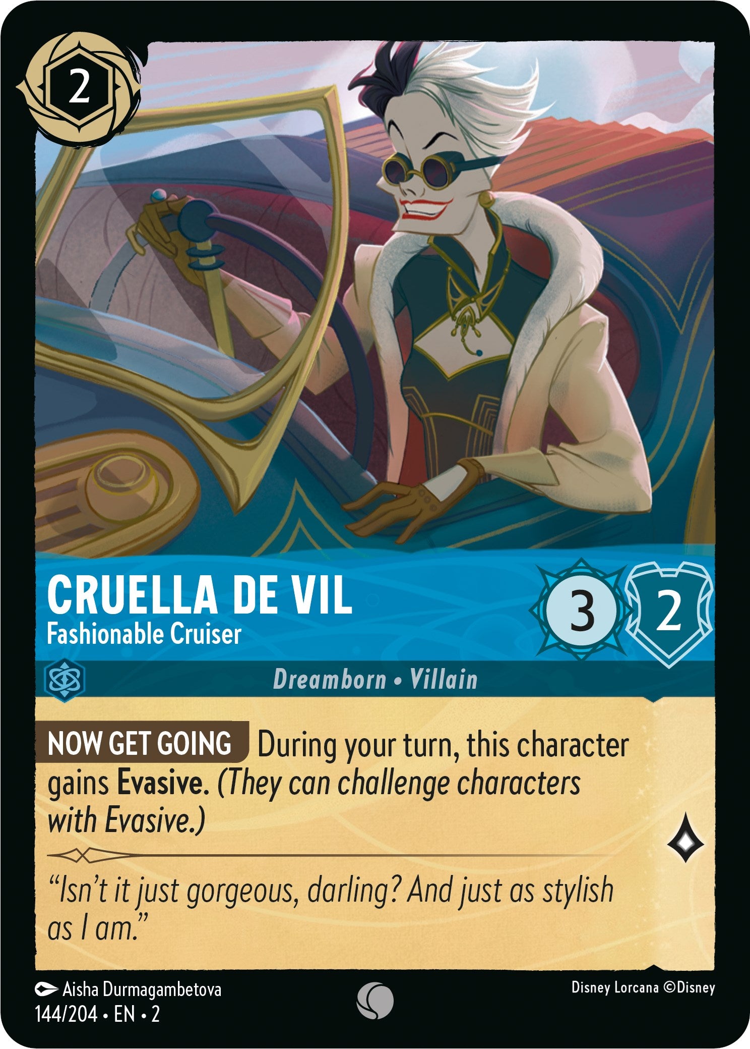 Cruella De Vil - Fashionable Cruiser (144/204) [Rise of the Floodborn] | Local Legends