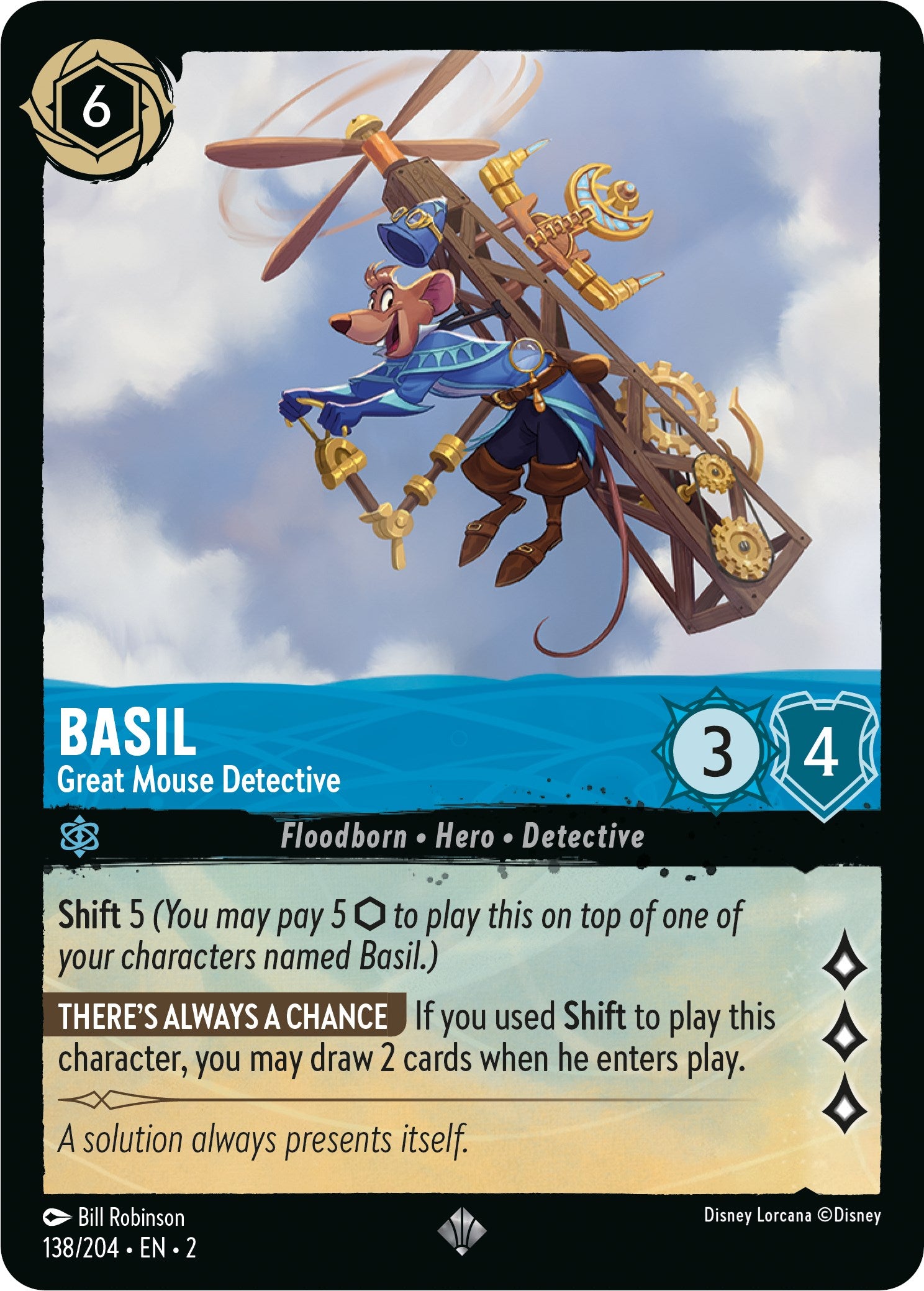 Basil - Great Mouse Detective (138/204) [Rise of the Floodborn] | Local Legends