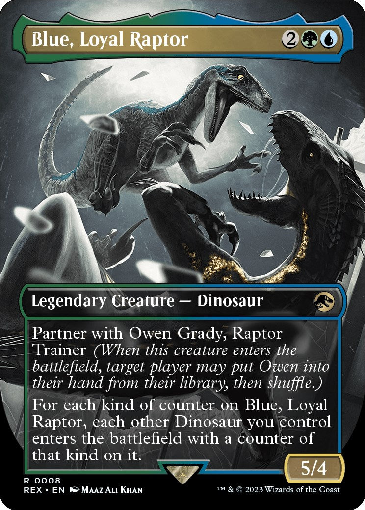 Blue, Loyal Raptor (Borderless) | Local Legends