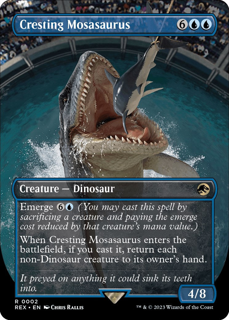 Cresting Mosasaurus (Borderless) | Local Legends