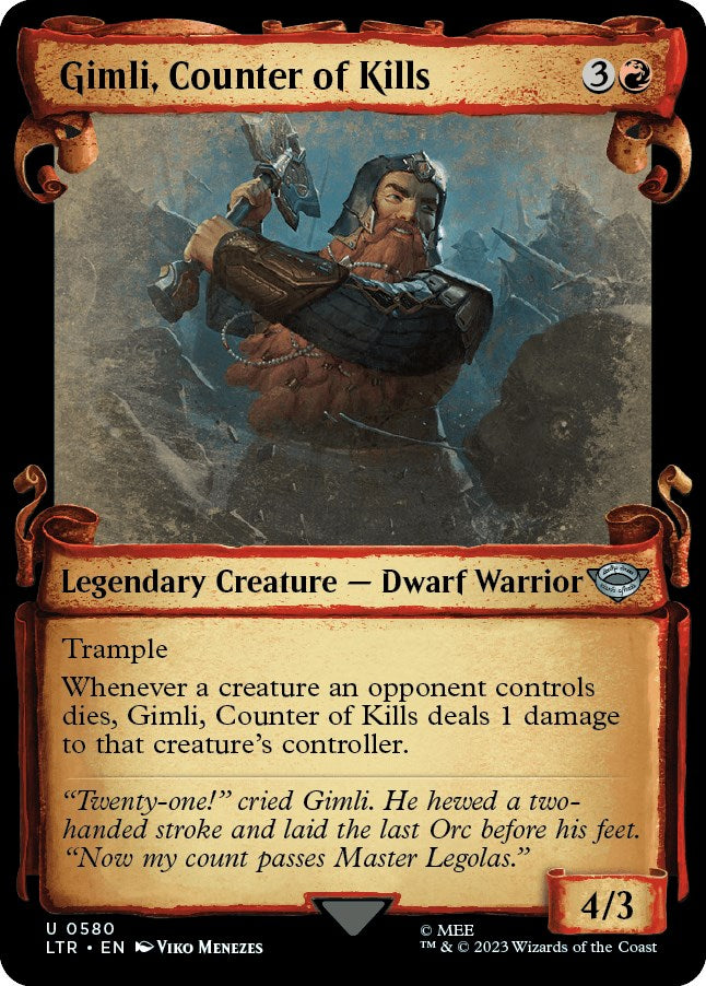 Gimli, Counter of Kills (Showcase Scrolls) | Local Legends