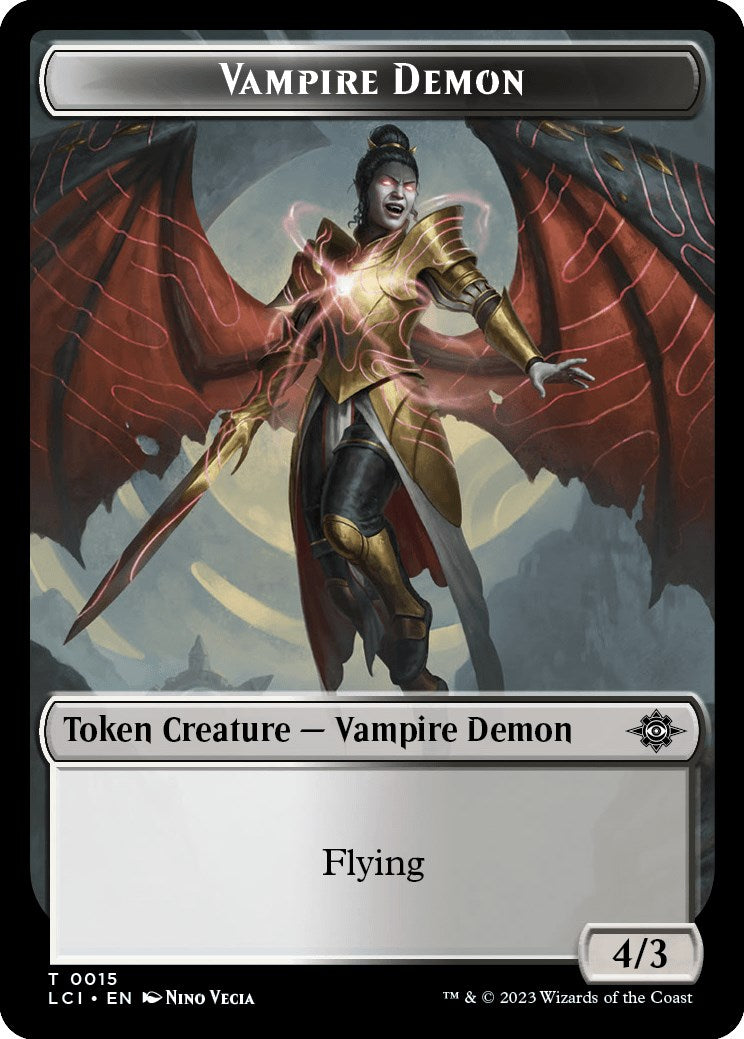 Vampire // Vampire Demon Double-Sided Token [The Lost Caverns of Ixalan Tokens] | Local Legends