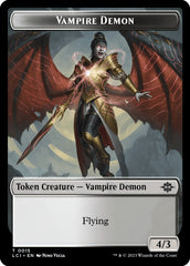 Vampire // Vampire Demon Double-Sided Token [The Lost Caverns of Ixalan Tokens] | Local Legends