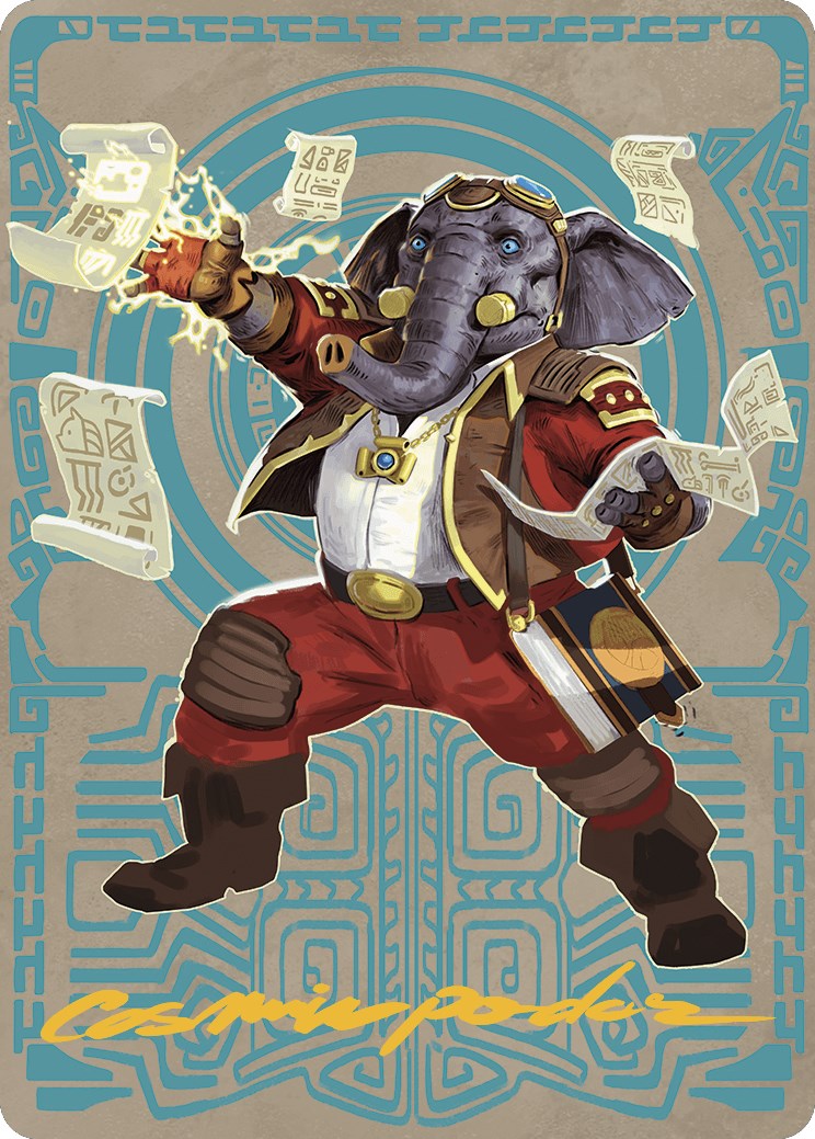 Quintorius Kand Art Card (65/81) (Gold-Stamped Signature) [The Lost Caverns of Ixalan Art Series] | Local Legends