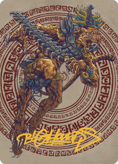 Sovereign Okinec Ahau Art Card (Gold-Stamped Signature) [The Lost Caverns of Ixalan Art Series] | Local Legends