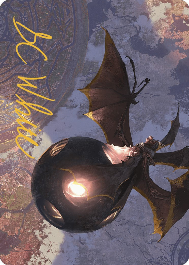 Malicious Eclipse Art Card (Gold-Stamped Signature) [The Lost Caverns of Ixalan Art Series] | Local Legends