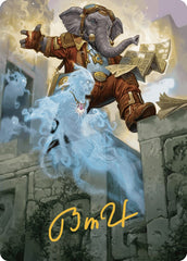 Quintorius Kand Art Card (37/81) (Gold-Stamped Signature) [The Lost Caverns of Ixalan Art Series] | Local Legends