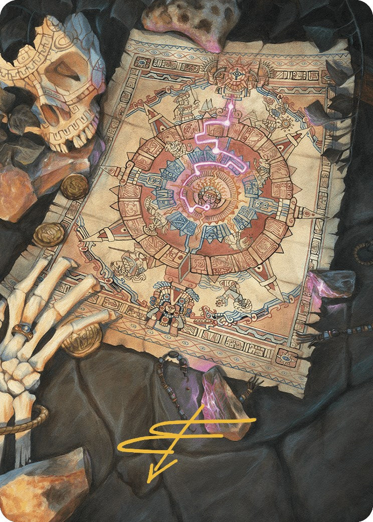 Map Token Art Card (Gold-Stamped Signature) [The Lost Caverns of Ixalan Art Series] | Local Legends