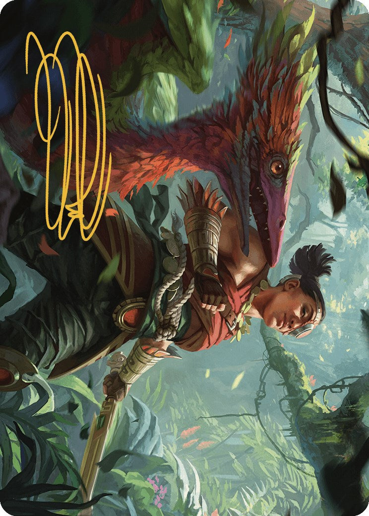 Wayta, Trainer Prodigy Art Card (Gold-Stamped Signature) [The Lost Caverns of Ixalan Art Series] | Local Legends