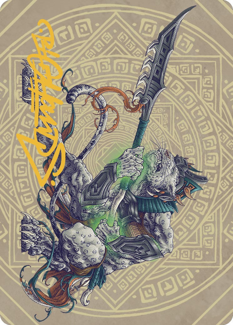 Kutzil, Malamet Exemplar Art Card (Gold-Stamped Signature) [The Lost Caverns of Ixalan Art Series] | Local Legends
