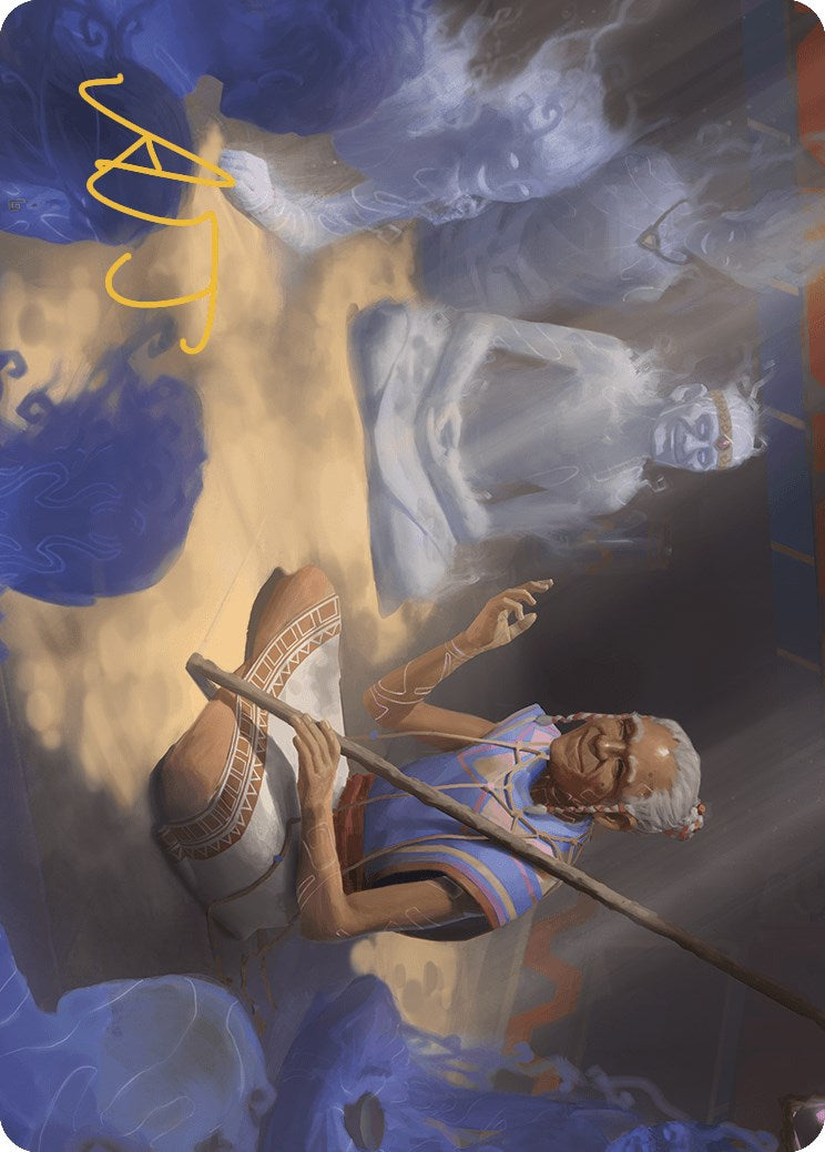 Ancestral Reminiscence Art Card (Gold-Stamped Signature) [The Lost Caverns of Ixalan Art Series] | Local Legends