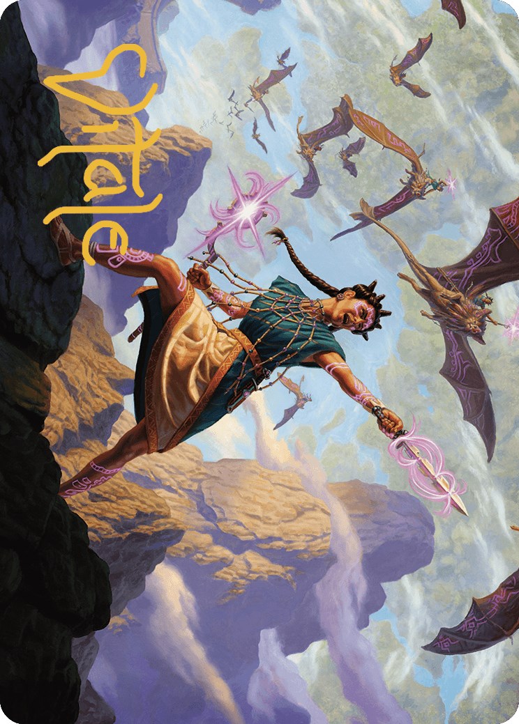 Warden of the Inner Sky Art Card (Gold-Stamped Signature) [The Lost Caverns of Ixalan Art Series] | Local Legends