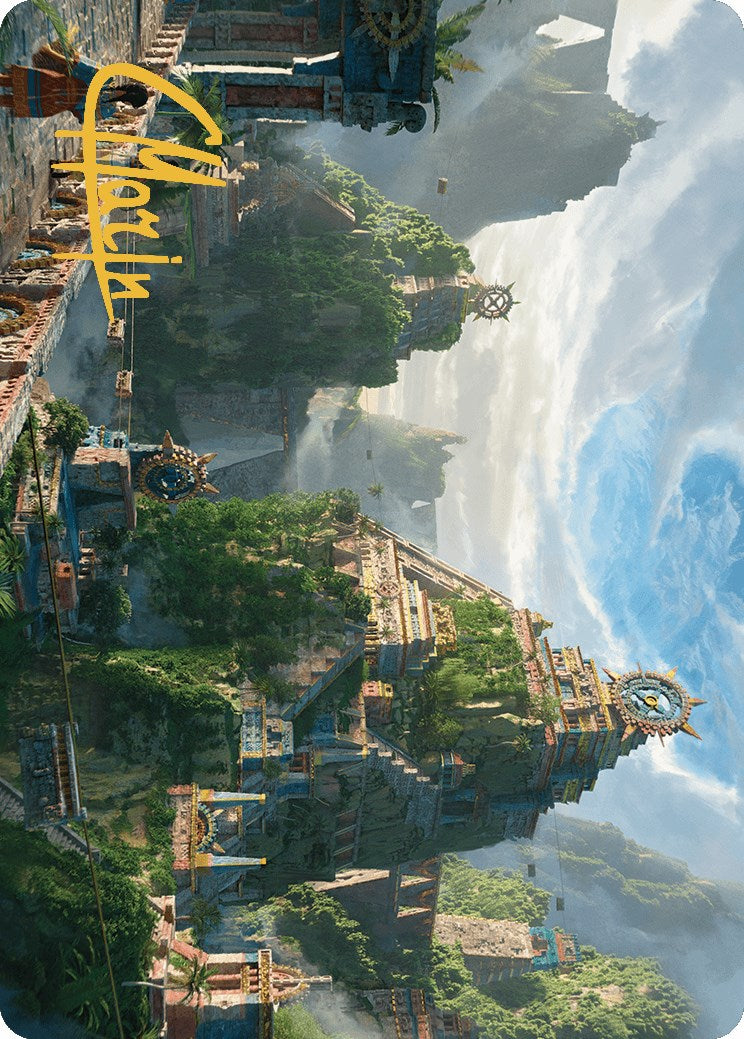 Clifftop Retreat Art Card (Gold-Stamped Signature) [The Lost Caverns of Ixalan Art Series] | Local Legends