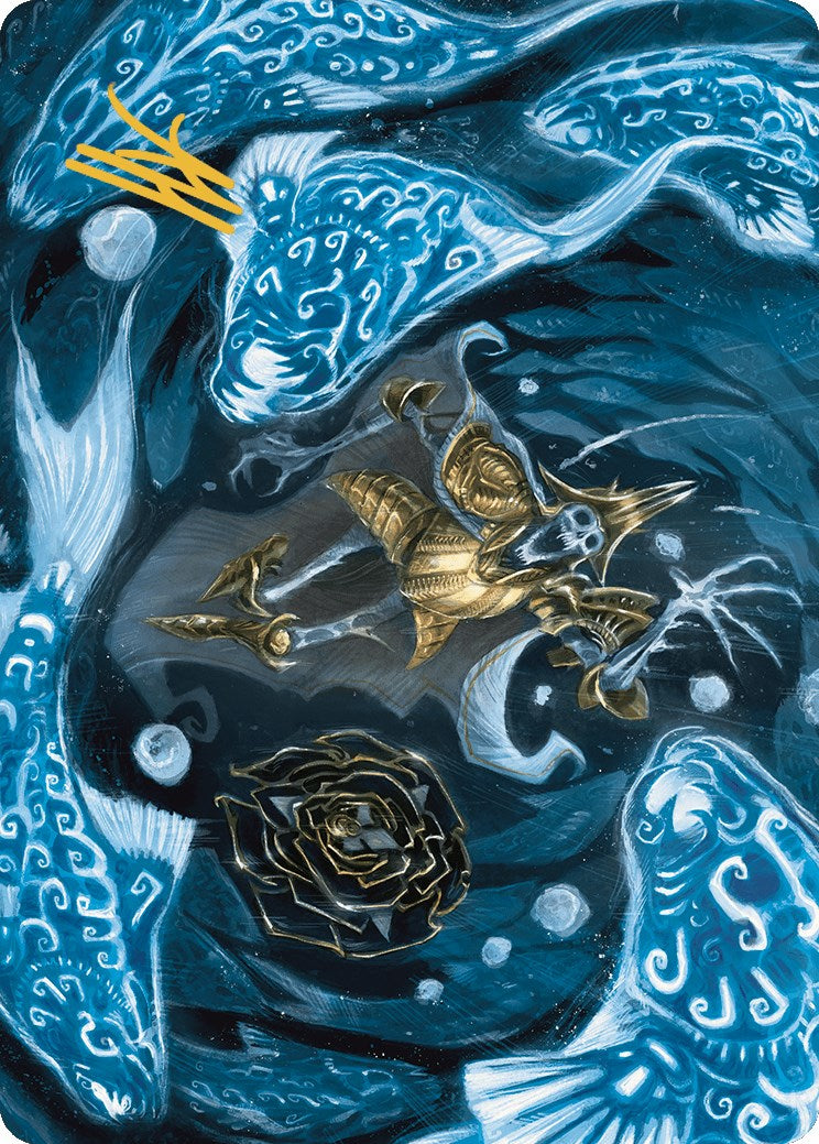 Eaten by Piranhas Art Card (Gold-Stamped Signature) [The Lost Caverns of Ixalan Art Series] | Local Legends