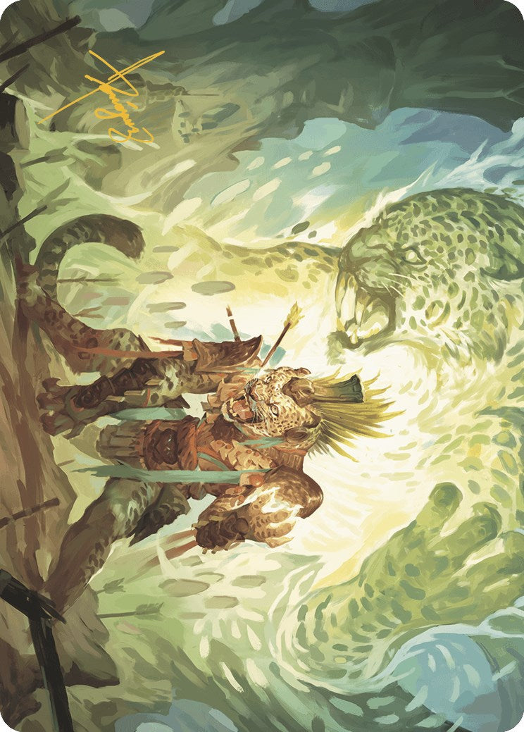Might of the Ancestors Art Card (Gold-Stamped Signature) [The Lost Caverns of Ixalan Art Series] | Local Legends