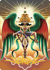Resplendent Angel Art Card (59/81) (Gold-Stamped Signature) [The Lost Caverns of Ixalan Art Series] | Local Legends