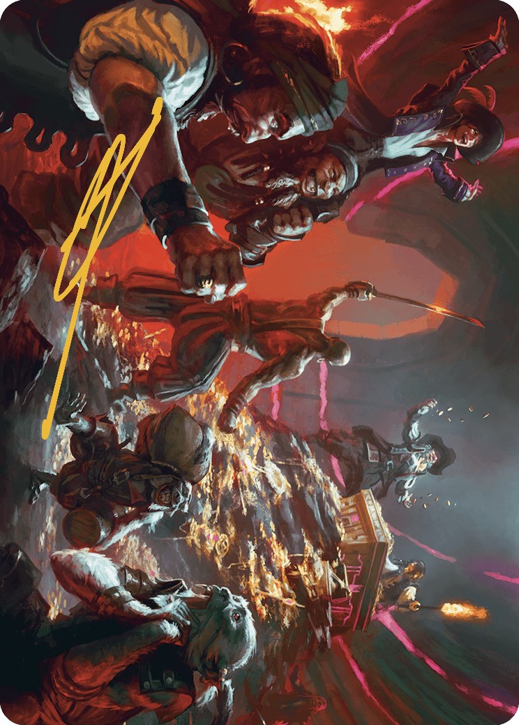 Hit the Mother Lode Art Card (Gold-Stamped Signature) [The Lost Caverns of Ixalan Art Series] | Local Legends
