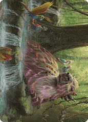 Basking Capybara Art Card [The Lost Caverns of Ixalan Art Series] | Local Legends