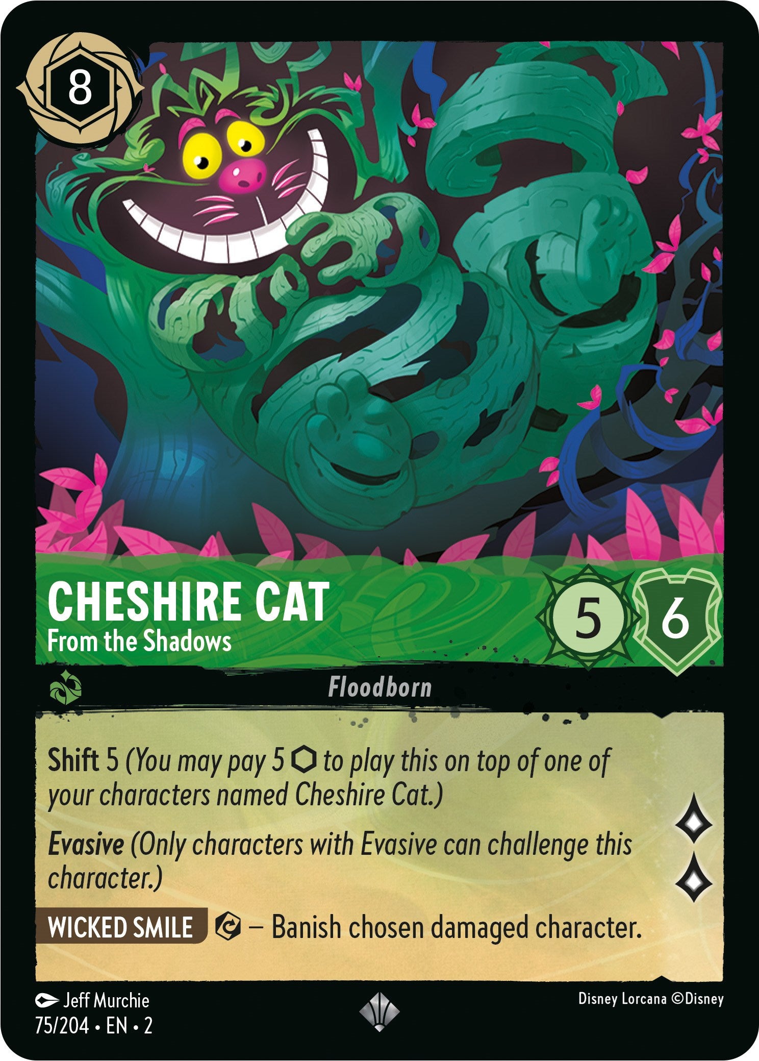 Cheshire Cat - From the Shadows (75/204) [Rise of the Floodborn] | Local Legends