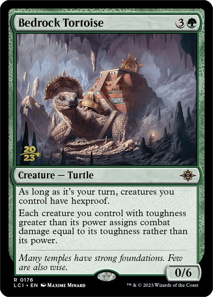 Bedrock Tortoise [The Lost Caverns of Ixalan Prerelease Cards] | Golgari Games