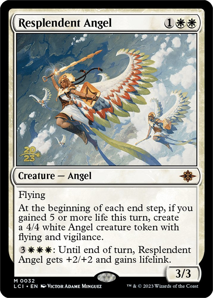 Resplendent Angel (LCI) [The Lost Caverns of Ixalan Prerelease Cards] | Local Legends