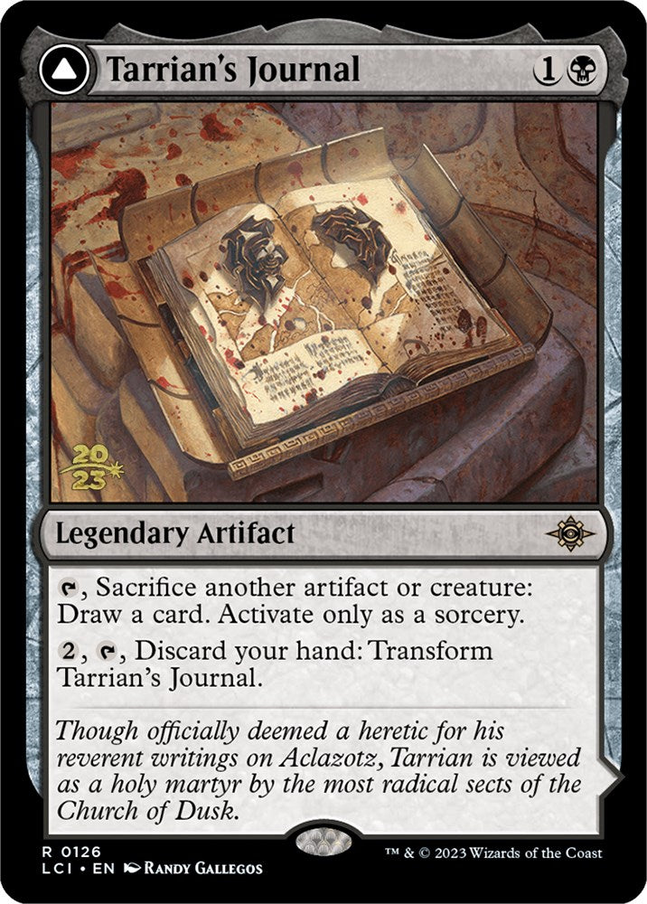 Tarrian's Journal // The Tomb of Aclazotz [The Lost Caverns of Ixalan Prerelease Cards] | Golgari Games