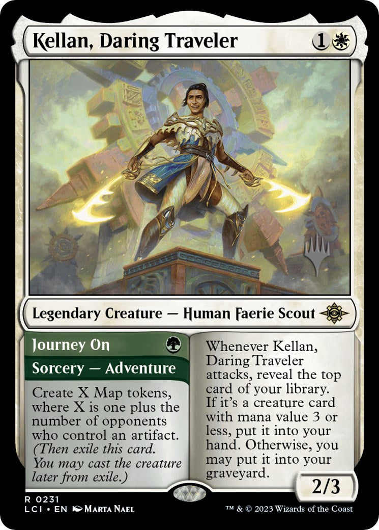 Kellan, Daring Traveler (Promo Pack) [The Lost Caverns of Ixalan Promos] | Local Legends