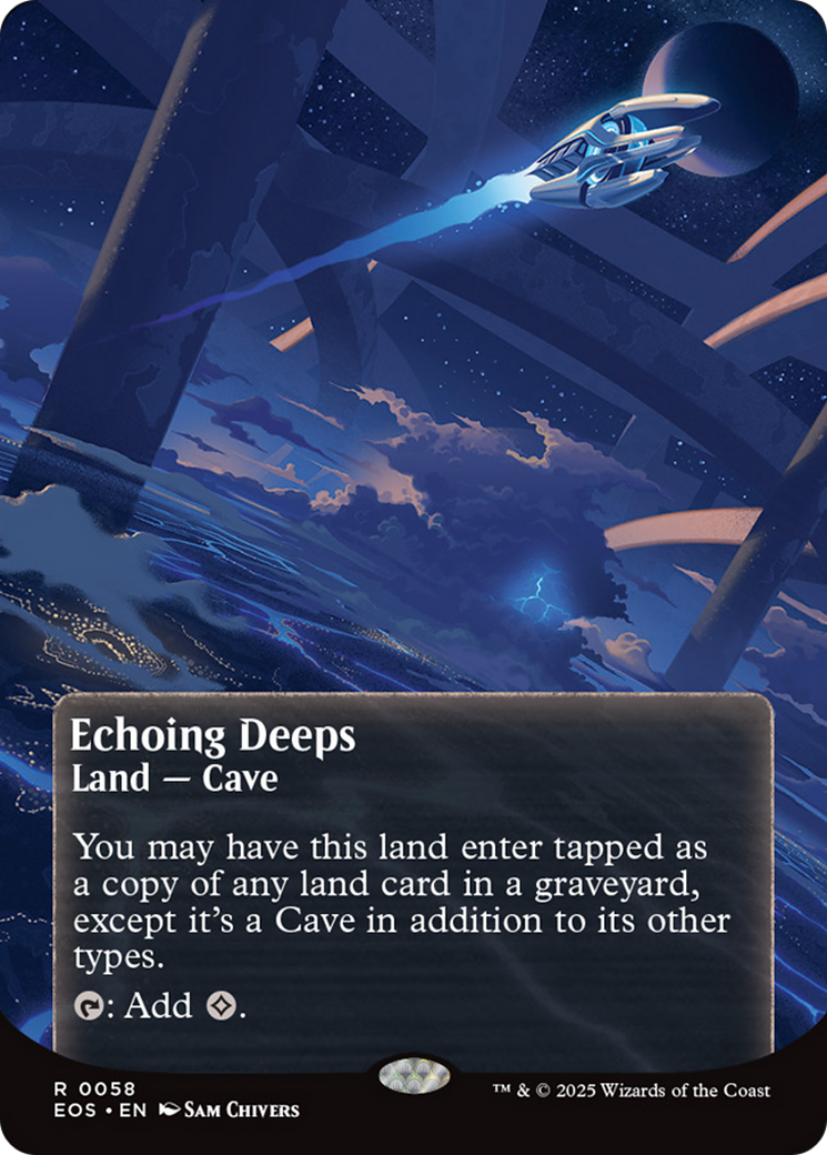 Echoing Deeps (0058) (Borderless) [Edge of Eternities: Stellar Sights] | Local Legends