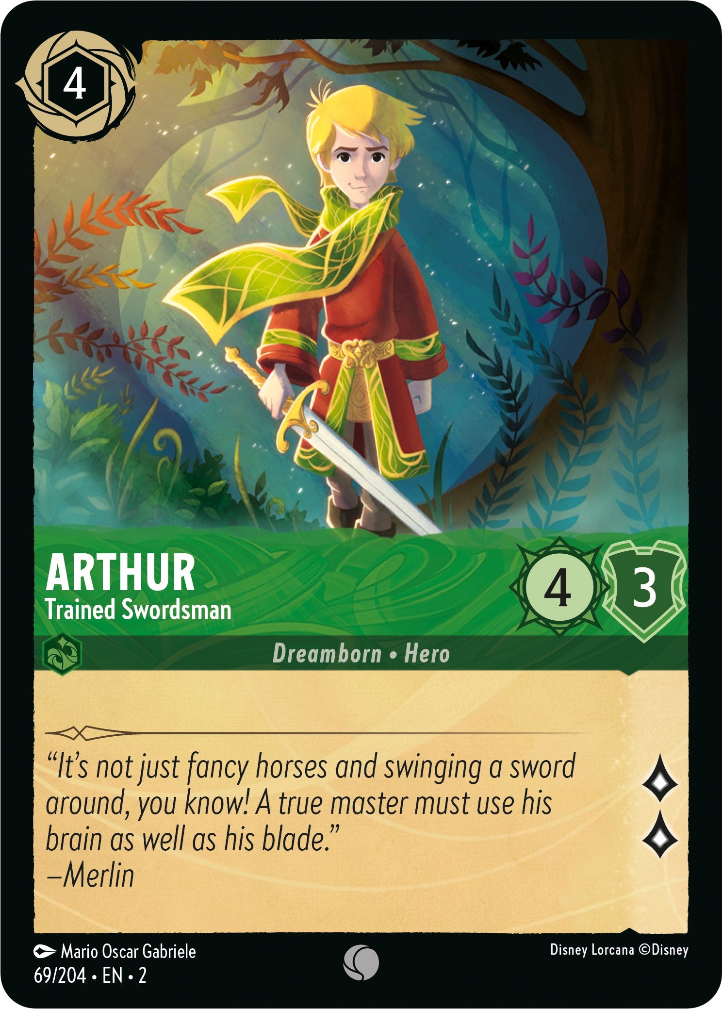 Arthur - Trained Swordsman (69/204) [Rise of the Floodborn] | Local Legends