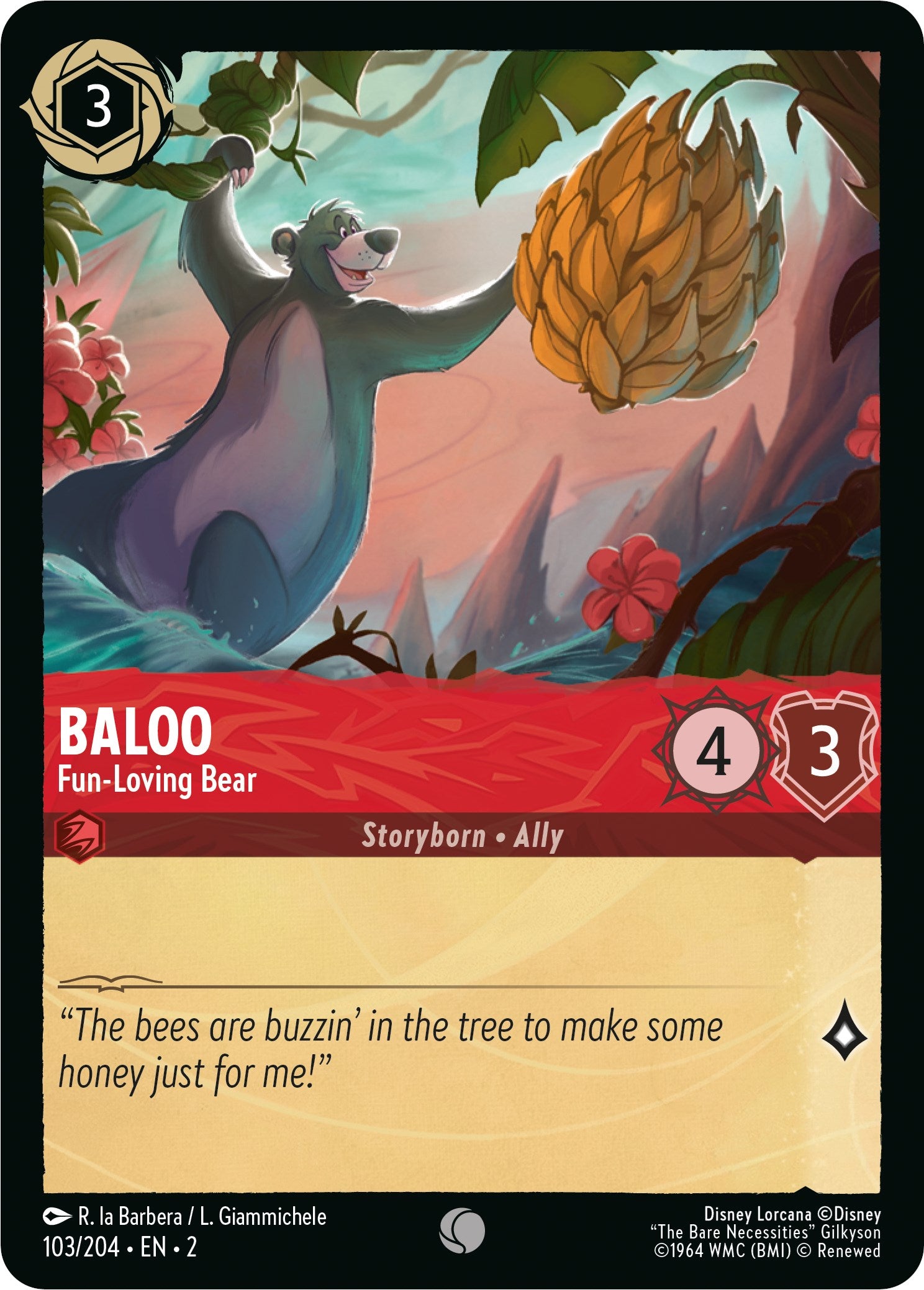 Baloo - Fun-Loving Bear (103/204) [Rise of the Floodborn] | Local Legends