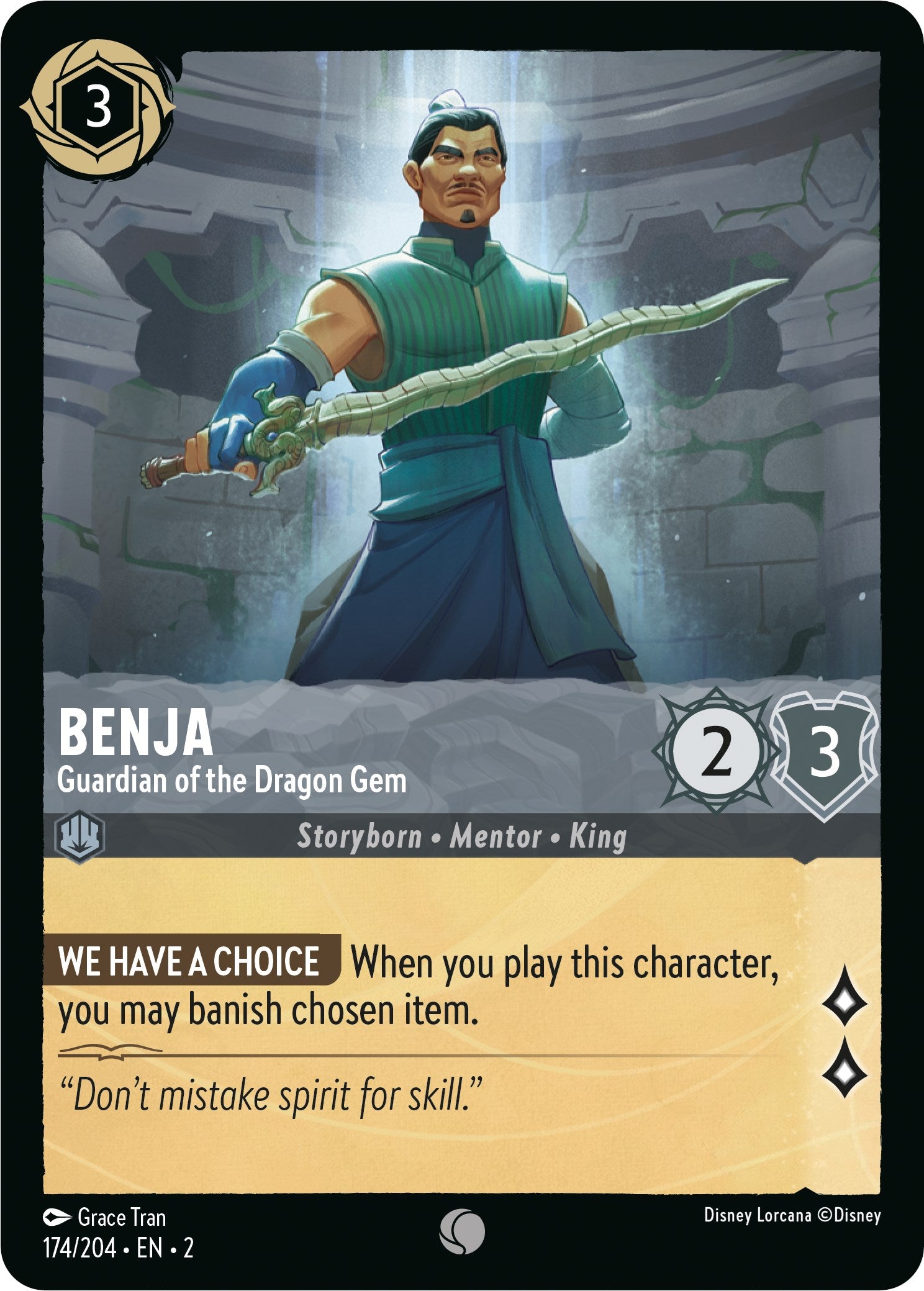 Benja - Guardian of the Dragon Gem (174/204) [Rise of the Floodborn] | Local Legends