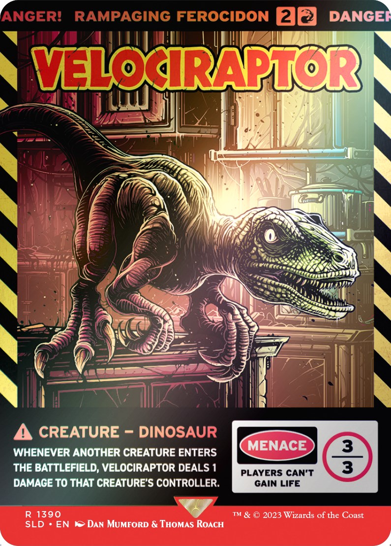 Velociraptor - Rampaging Ferocidon (Rainbow Foil) [Secret Lair Drop Series] | Local Legends