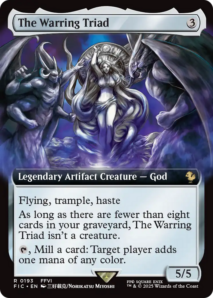 The Warring Triad (Extended Art) [FINAL FANTASY Commander] | Local Legends