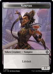 Vampire (0014) // Vampire Demon Double-Sided Token [The Lost Caverns of Ixalan Commander Tokens] | Local Legends