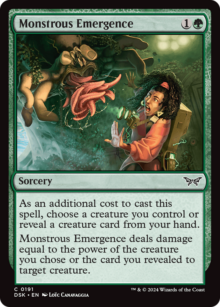 Monstrous Emergence [Duskmourn: House of Horror] | Local Legends