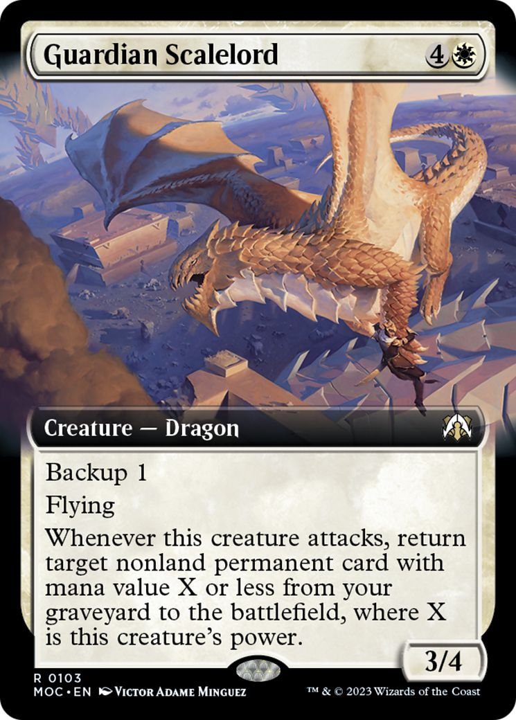 Guardian Scalelord (Extended Art) [March of the Machine Commander] | Local Legends