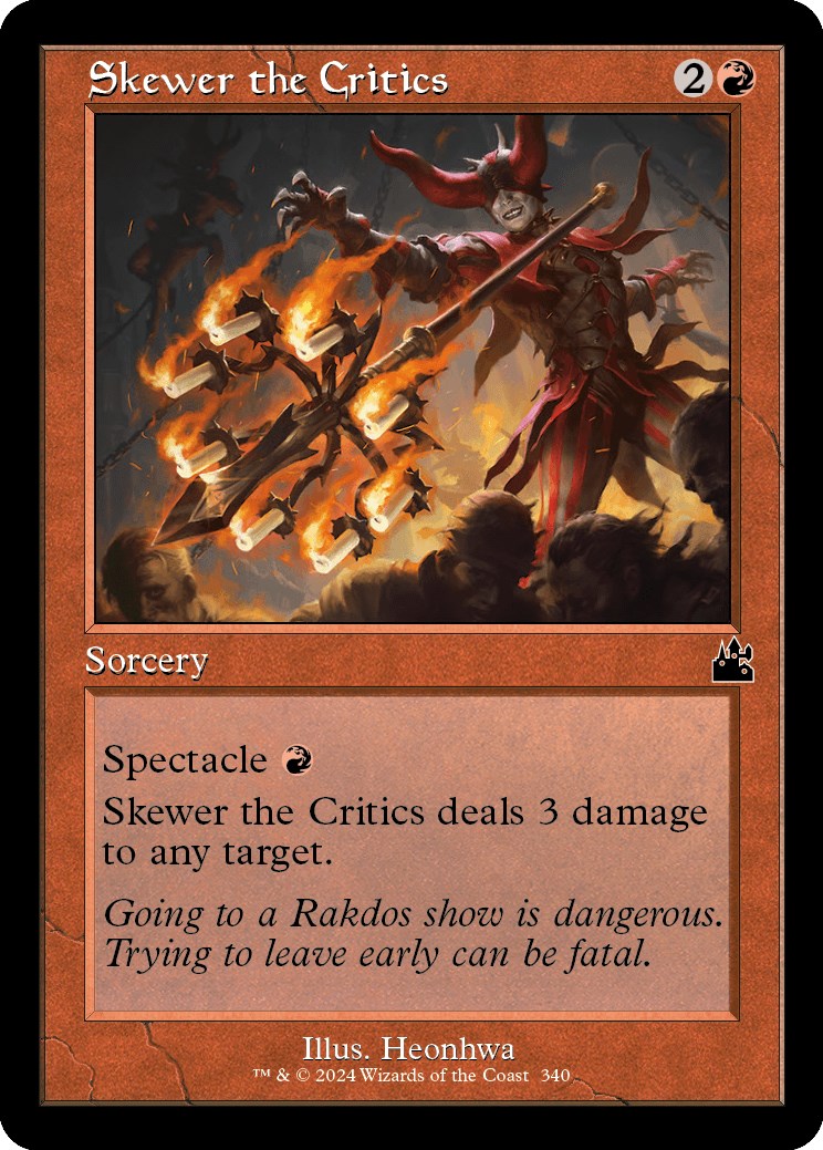 Skewer the Critics (Retro Frame) | Local Legends
