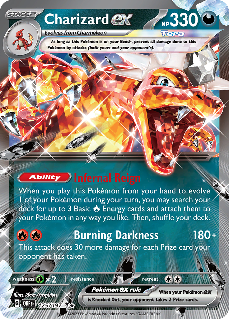 Charizard ex (125/197) [Scarlet & Violet: Obsidian Flames] | Golgari Games