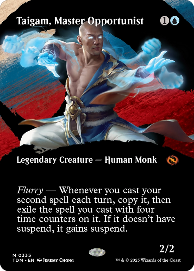 Taigam, Master Opportunist (Borderless) [Tarkir: Dragonstorm] | Local Legends