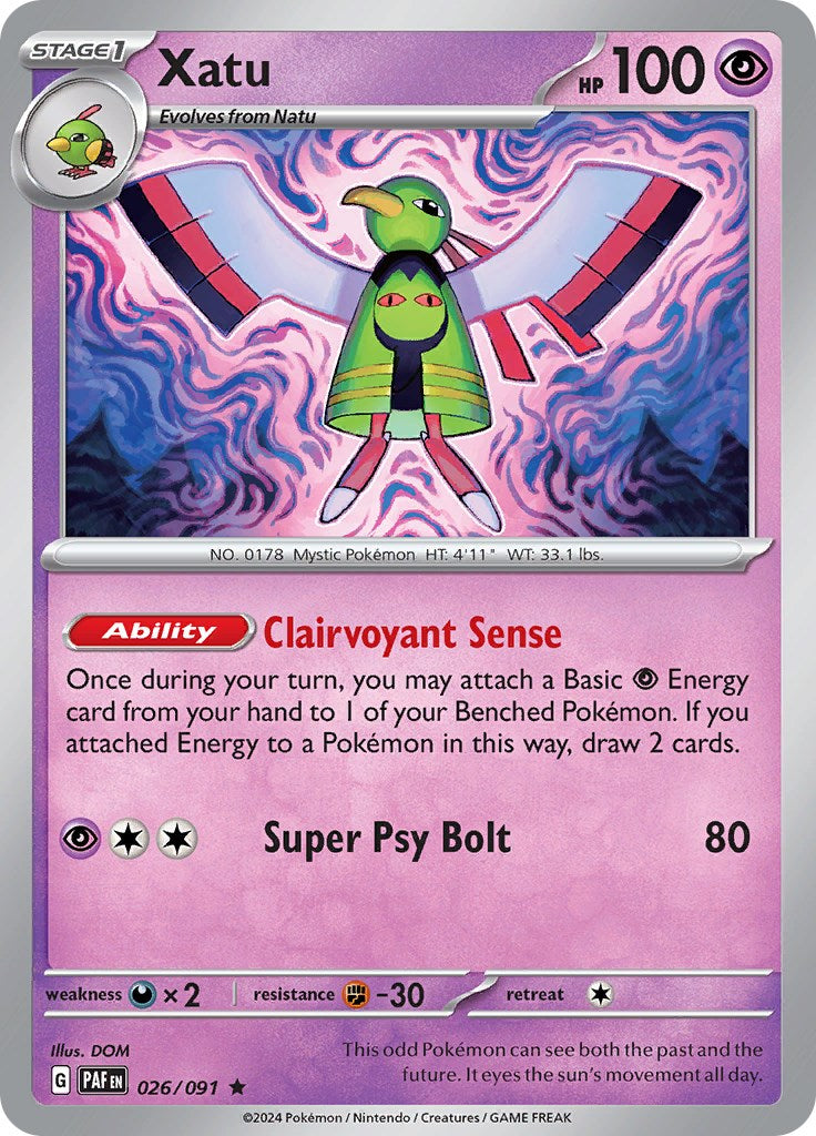 Xatu (026/091) [Scarlet & Violet: Paldean Fates] | Golgari Games