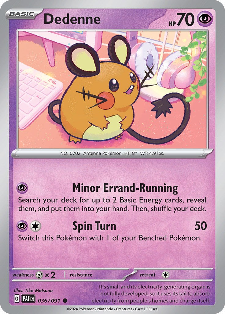 Dedenne (036/091) [Scarlet & Violet: Paldean Fates] | Golgari Games