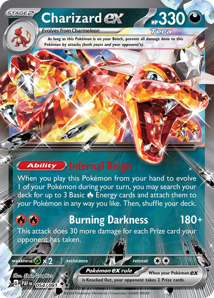 Charizard ex (054/091) [Scarlet & Violet: Paldean Fates] | Golgari Games