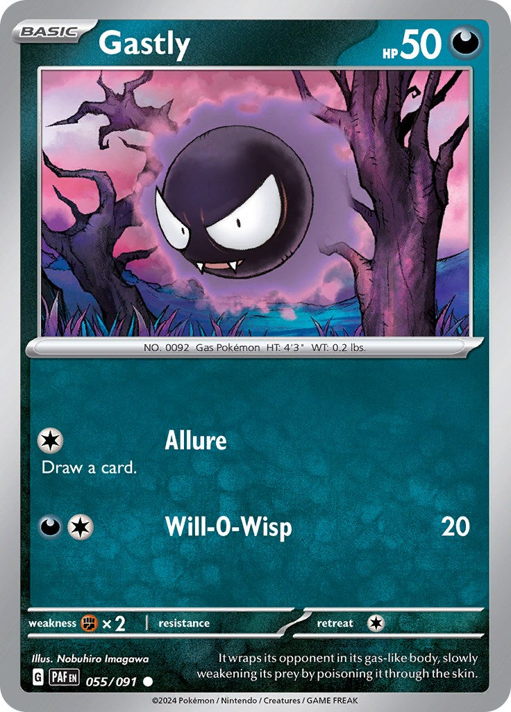 Gastly (055/091) [Scarlet & Violet: Paldean Fates] | Golgari Games