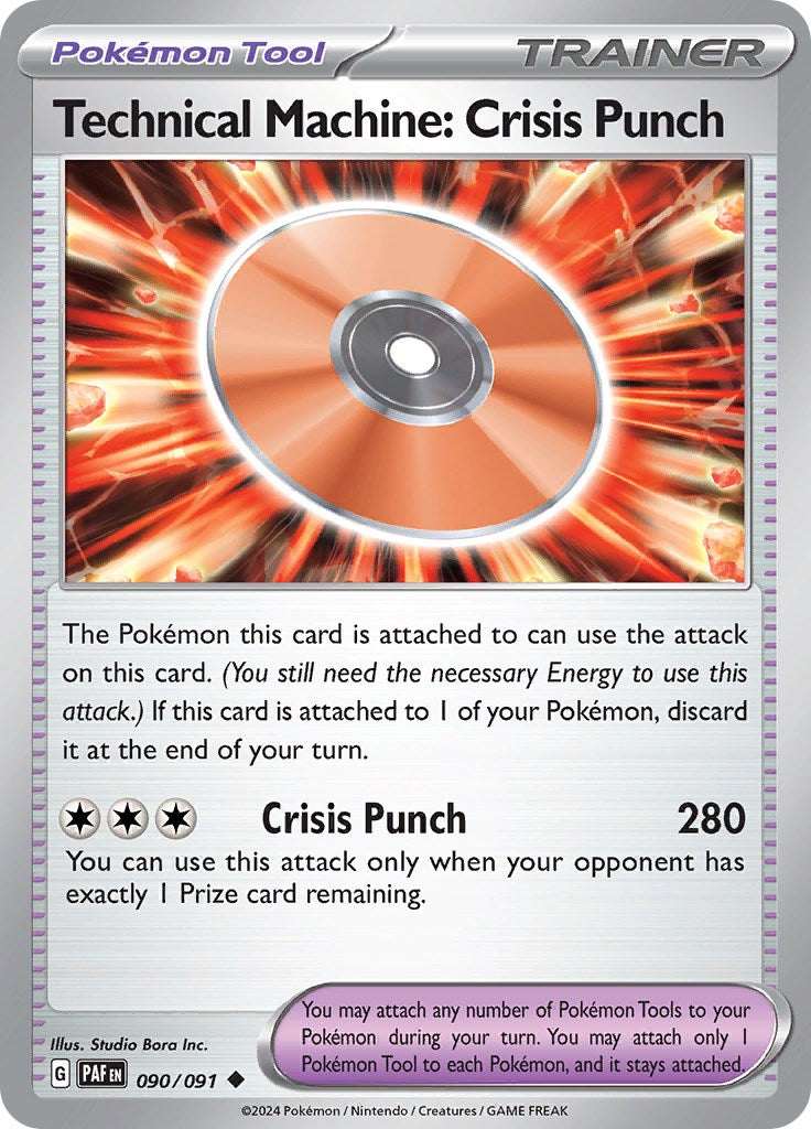 Technical Machine: Crisis Punch (090/091) [Scarlet & Violet: Paldean Fates] | Golgari Games