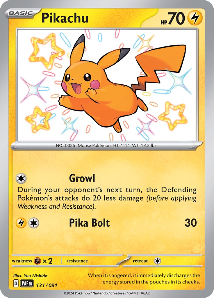 Pikachu (131/091) [Scarlet & Violet: Paldean Fates] | Golgari Games